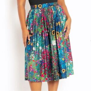 Blackmilk KLIMT COLLAGE SLINKY POCKET SKIRT Size Medium NWOT